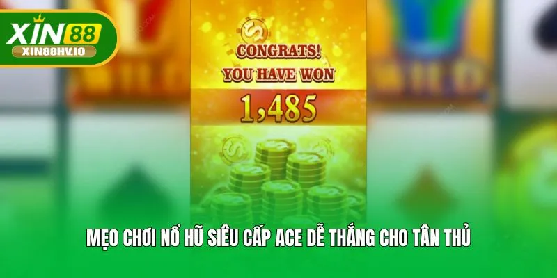 Mẹo chơi nổ hũ siêu cấp ACE dễ thắng cho tân thủ